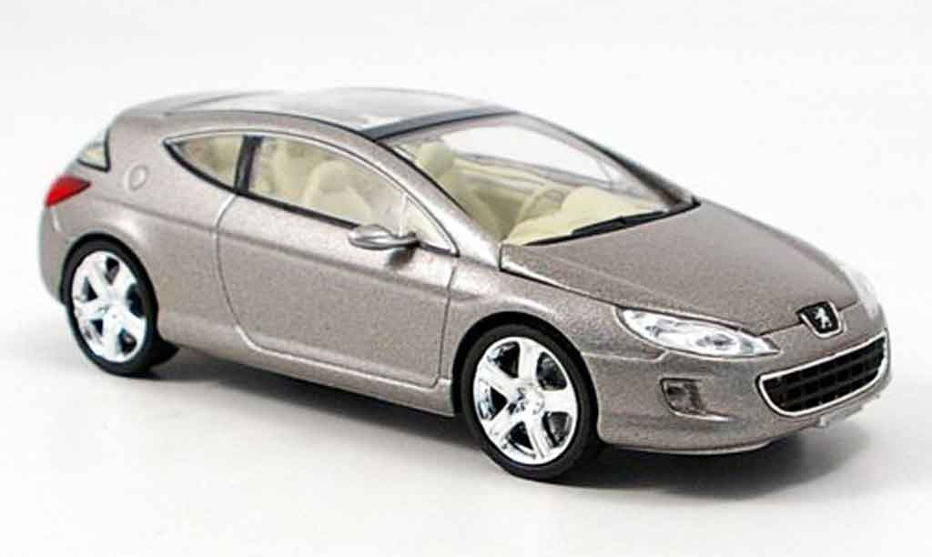 Peugeot 407 Elixir 1/43 Norev Elixir grigio concept modellino in miniatura