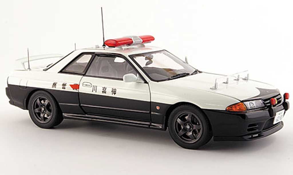 Nissan Skyline R32 1/18 Autoart R32 gtr polizei modellino in miniatura