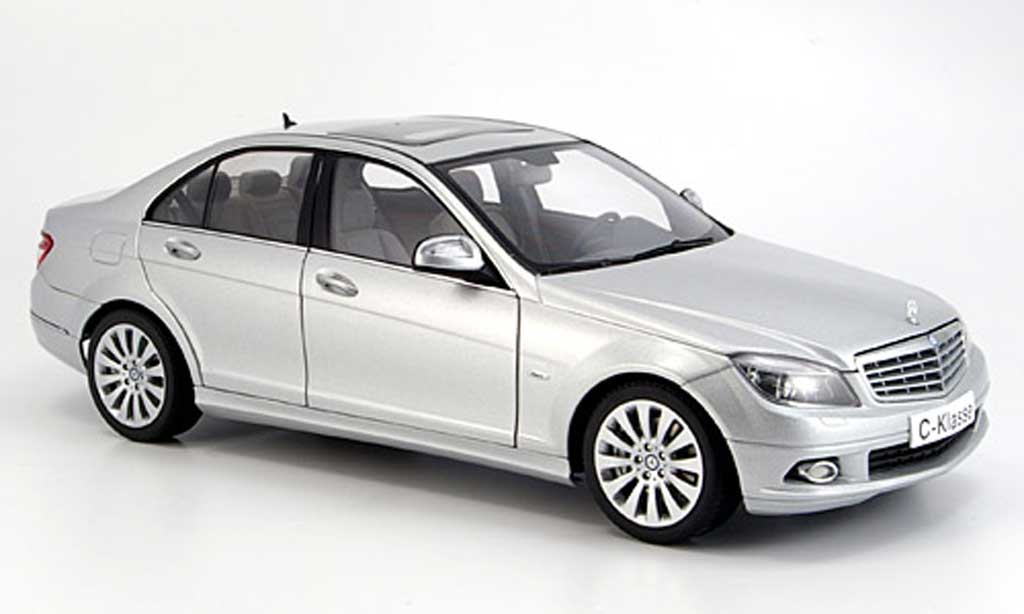 Mercedes Classe C 1/18 Autoart berline (w 204) elegance grigio modellino in miniatura