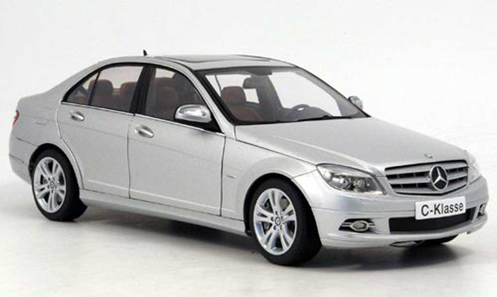 Mercedes Classe C 1/18 Autoart berline (w 204) avantgarde grigio modellino in miniatura