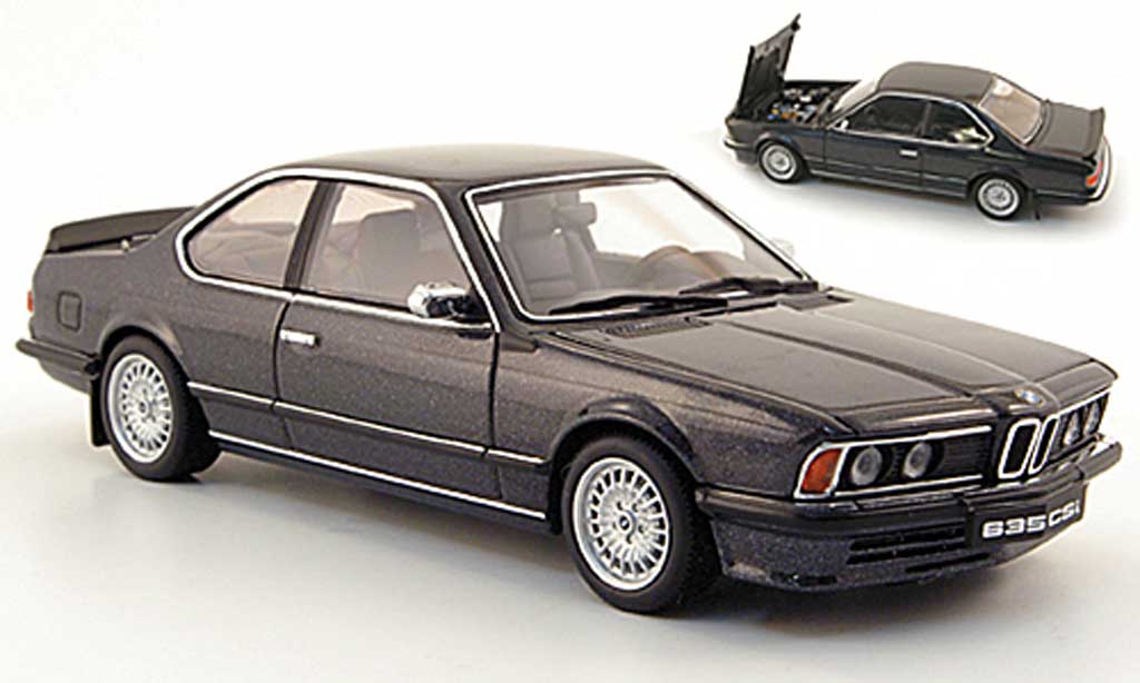 Bmw 635 CSI 1/43 Autoart anthrazit modellino in miniatura