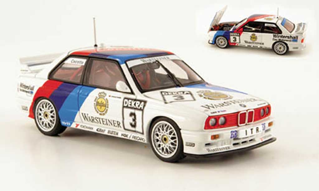Bmw M3 E30 1/43 Autoart E30 No.3 J.Cecotto DTM 1991 modellino in miniatura