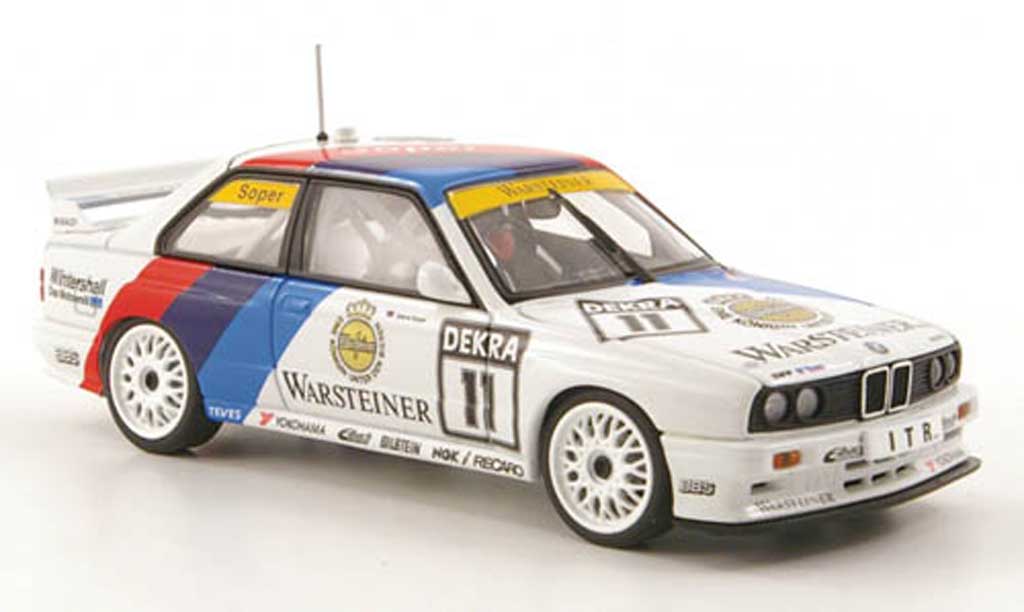 Bmw M3 E30 1/43 Autoart E30 No.11 Warsteiner S.Soper DTM Saison 1991 modellino in miniatura