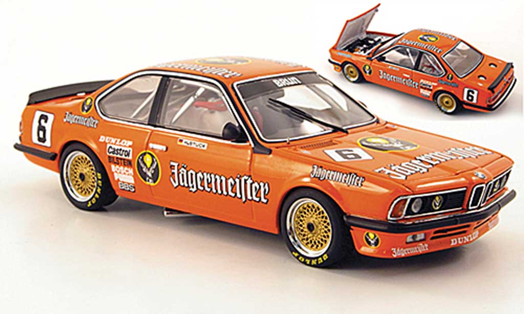 Bmw 635 CSI 1/43 Autoart Gruppe A No.6 Jagermeister H.-J.Stuck 1984 modellino in miniatura