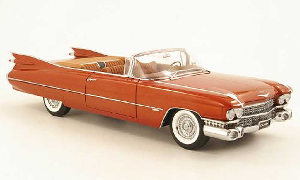 Cadillac Serie 62 1/18 Autoart Convertibile marronee 1959 modellino in miniatura