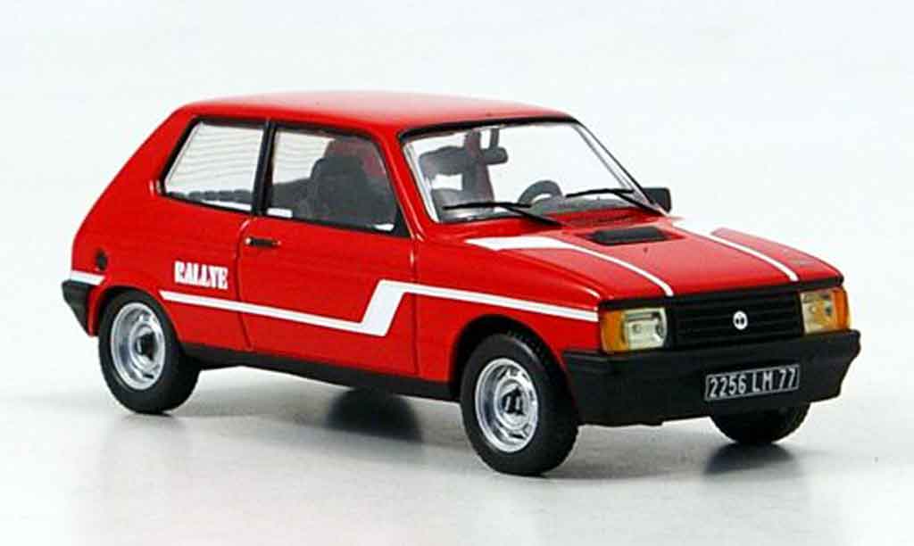 Talbot Samba 1/43 IXO Rally rosso 1983 modellino in miniatura