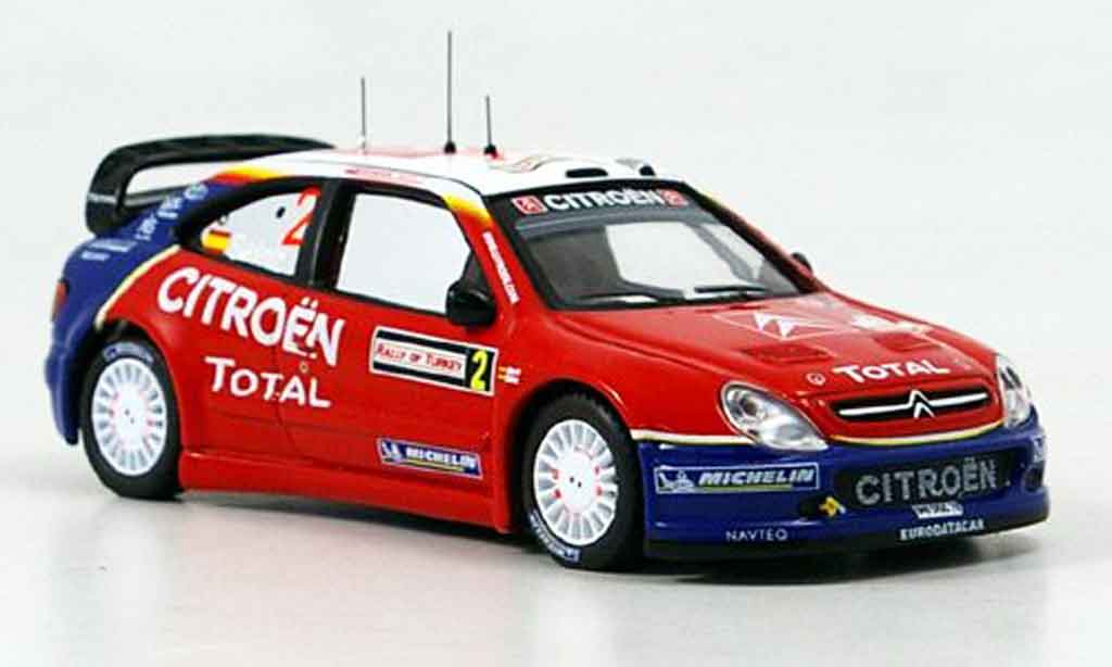Citroen Xsara WRC 2005 1/43 IXO WRC 2005 no.2 sainz marti rallye turkei modellino in miniatura