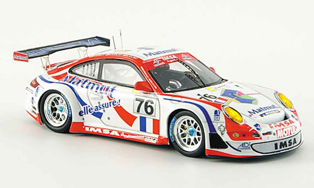 Porsche 997 GT3 RSR 1/43 Spark GT3 RSR 2007 IMSA Performance No.76 Le Mans modellino in miniatura
