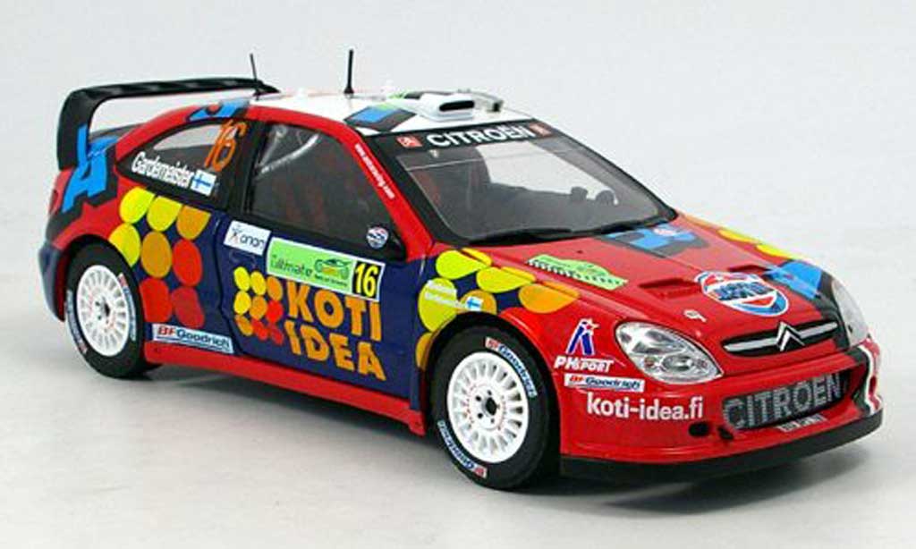 Citroen Xsara WRC 2006 1/18 Sun Star WRC 2006 no.16 gardemeister modellino in miniatura