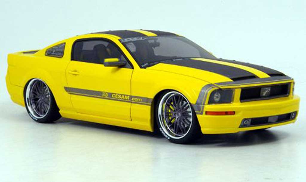 Ford Mustang Cesam 1/18 Norev Cesam giallo Parossoech 2007 modellino in miniatura