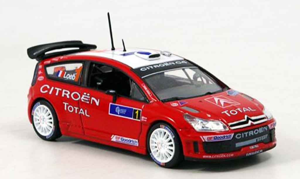 Citroen C4 WRC 2007 1/43 Norev WRC 2007 tour de course loeb elena modellino in miniatura