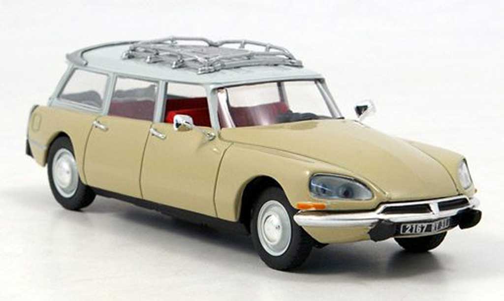 Citroen DS 23 1/43 Norev 23 Break beige/bianco 1974 modellino in miniatura