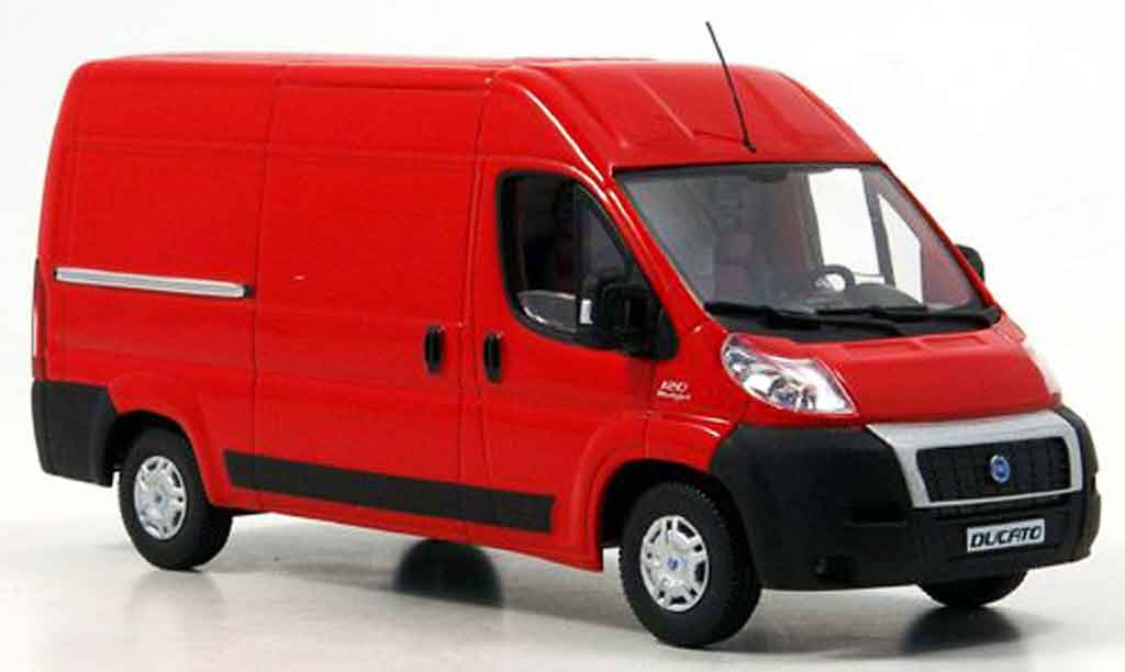 Fiat Ducato 1/43 Norev rosso Kastenwagen 2006 modellino in miniatura