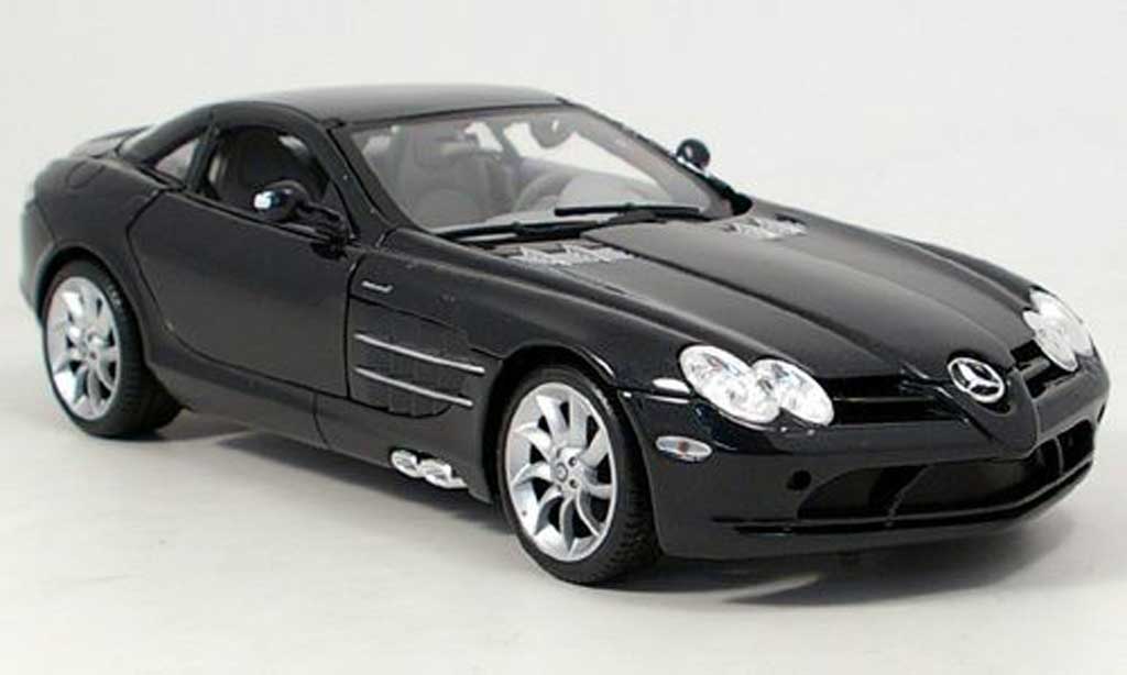 Mercedes SLR 1/18 Maisto mclaren noir 2003 modellino in miniatura