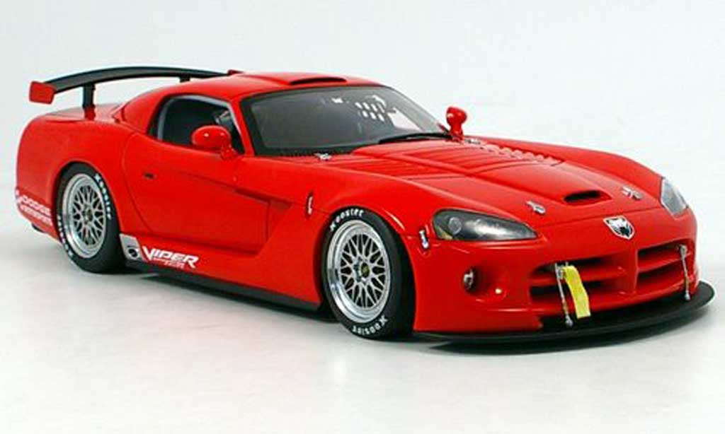 Dodge Viper Competition 1/18 Autoart Competition car plain body rosso 2004 modellino in miniatura