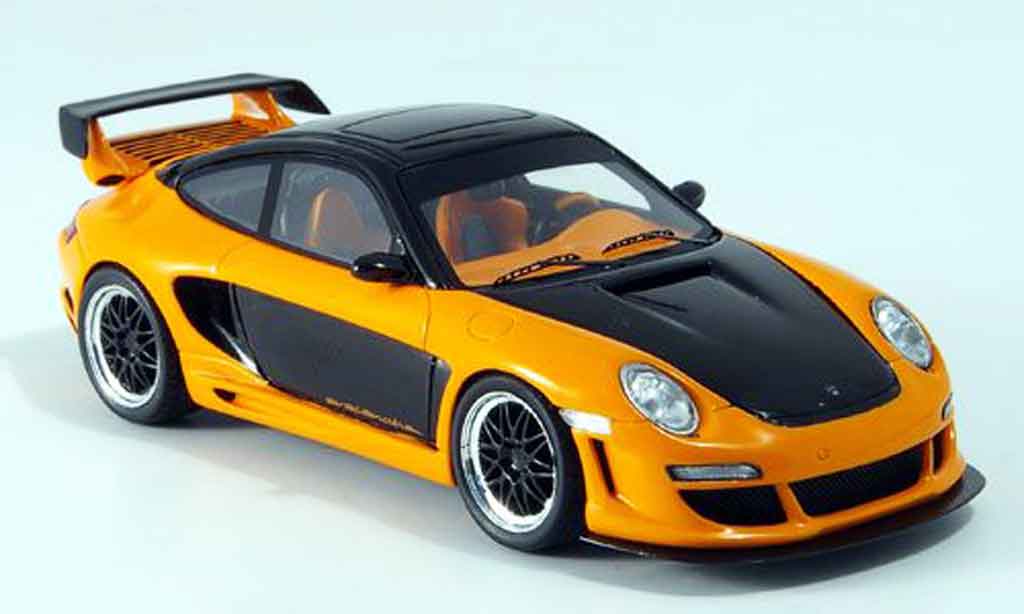 Gemballa GTR 650 1/43 Spark 650 nero orange 2007 modellino in miniatura