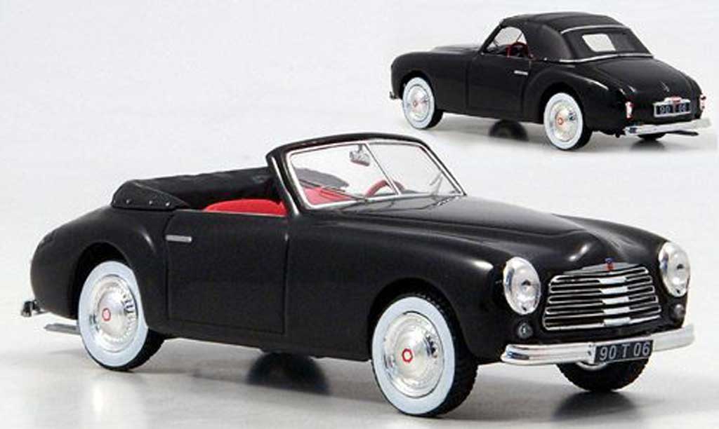Simca 8 sport 1/43 Norev Cabrio nero 1951 modellino in miniatura