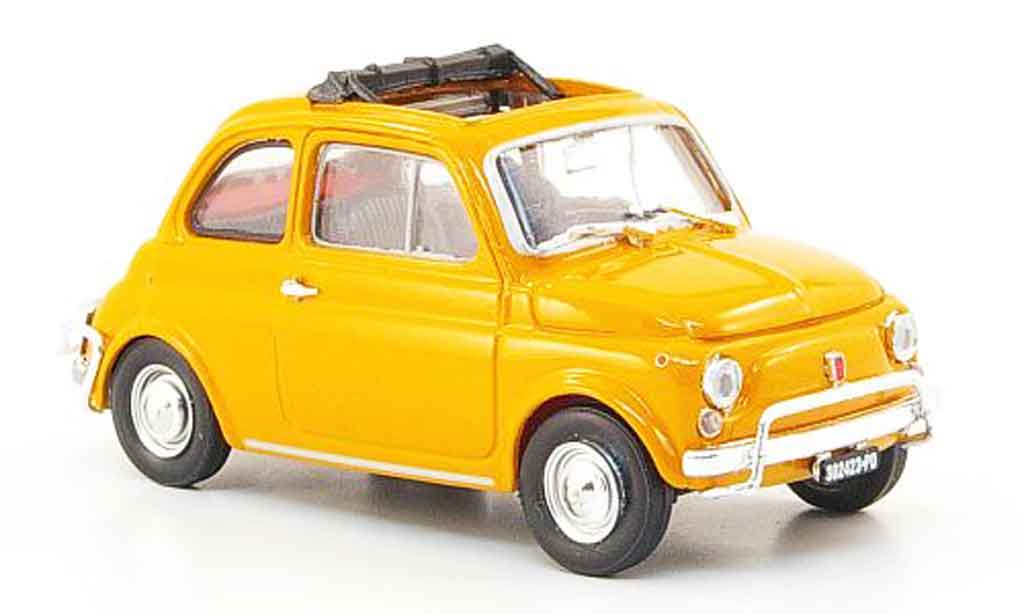 Fiat 500 1/43 Brumm L orange 1968 modellino in miniatura