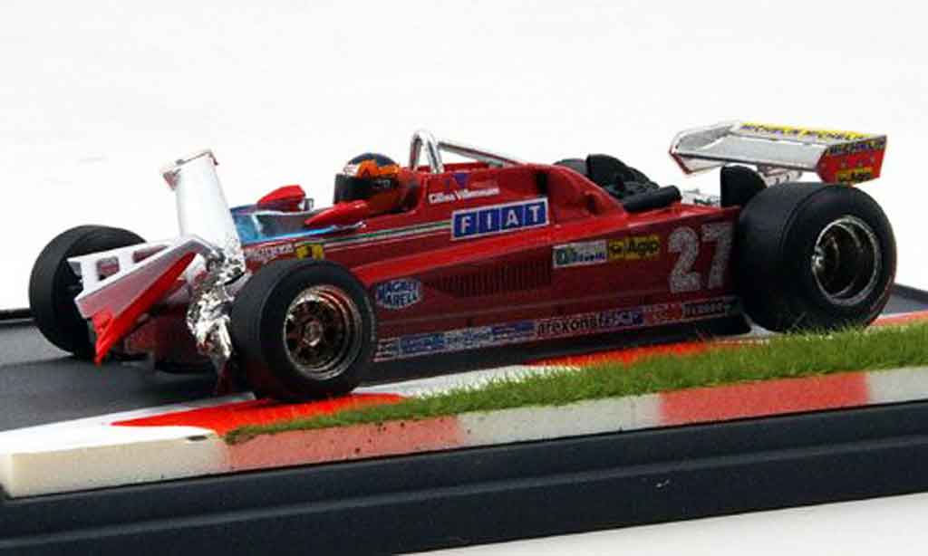 Ferrari 126 1981 1/43 Brumm 1981 CK turbo villeneuve gp kanada modellino in miniatura