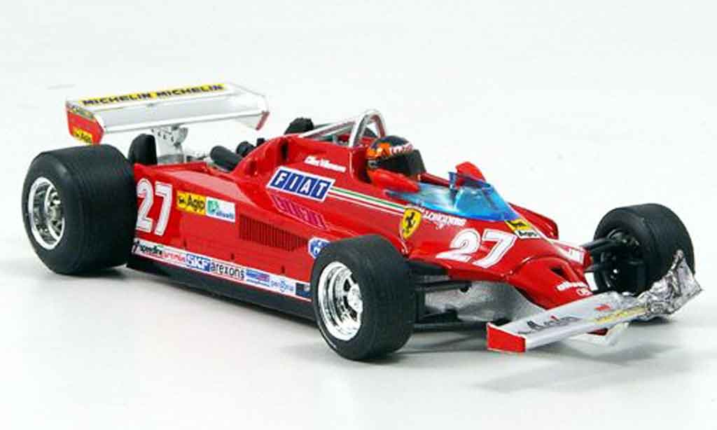 Ferrari 126 1981 1/43 Brumm 1981 CK turbo villeneuve runde 39 54 gp kanada modellino in miniatura