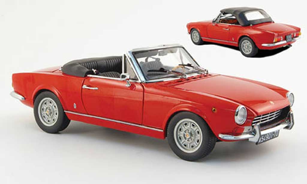 Fiat 124 Spider 1/18 Sun Star Spider (as1) rosso modellino in miniatura