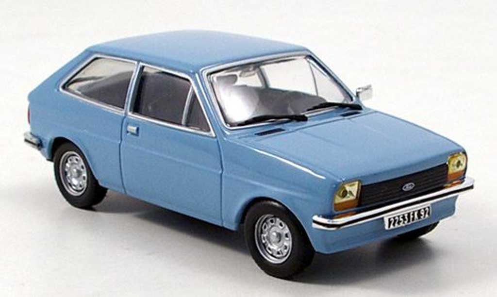 Ford Fiesta 1976 1/43 Hachette 1976 MK I grigioblu modellino in miniatura