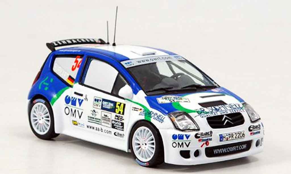 Citroen C2 S1600 1/43 IXO S1600 no.54 omv rallye deutschland 2006 modellino in miniatura