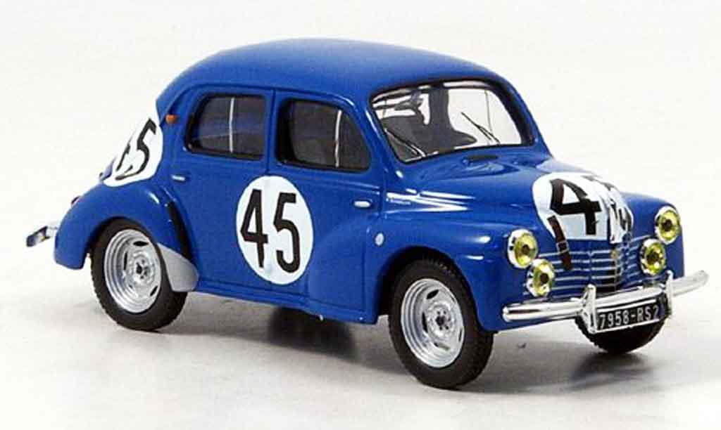 Renault 4CV 1/43 IXO no.45 vernet le mans 1950 modellino in miniatura