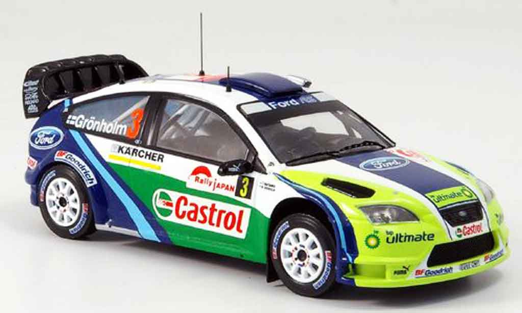Ford Focus RS WRC 1/43 IXO RS WRC No.3 Gronholm Rally Japan 2006 modellino in miniatura