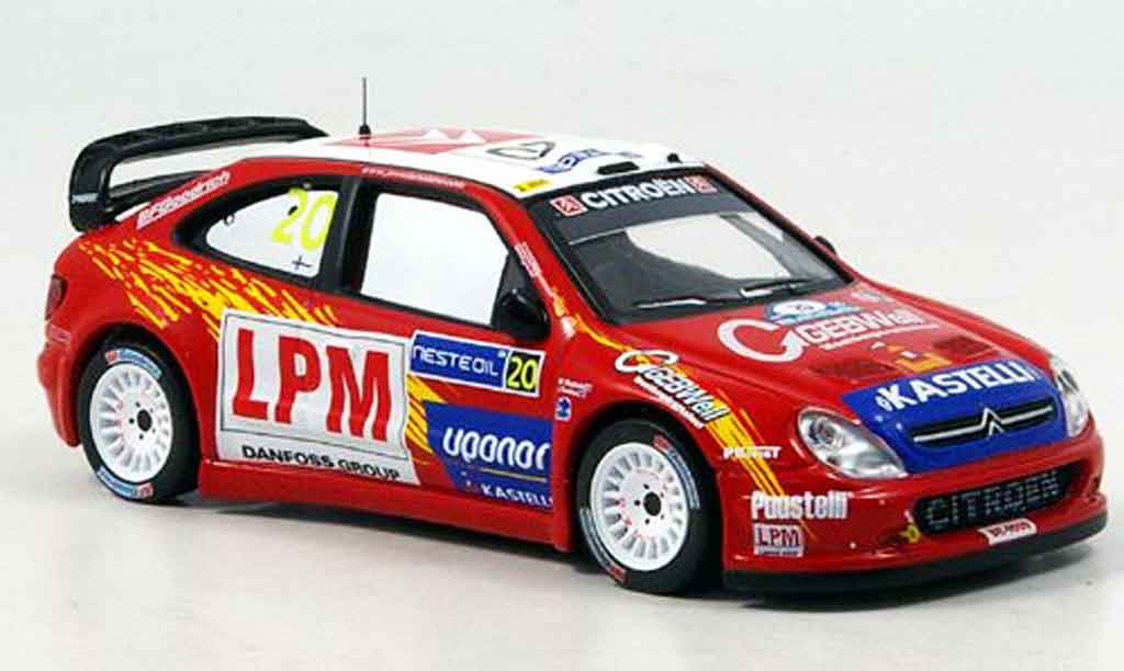 Citroen Xsara WRC 2006 1/43 IXO WRC 2006 no.20 tuohino rallye finnland modellino in miniatura