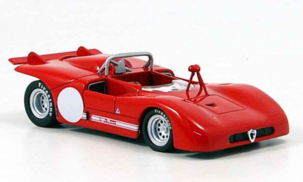 Alfa Romeo 33.3 1971 1/43 M4 1971 prova rosso modellino in miniatura