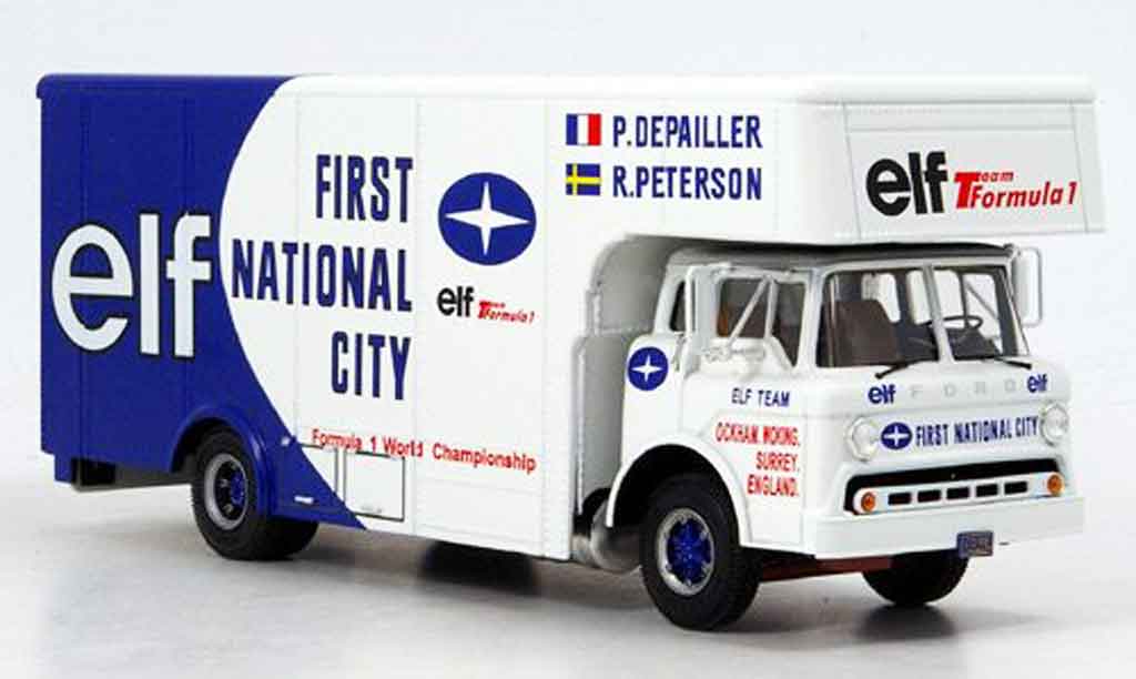 Ford Type C Team Elf 1/43 Exoto Team Elf Transporter Formule 1 modellino in miniatura