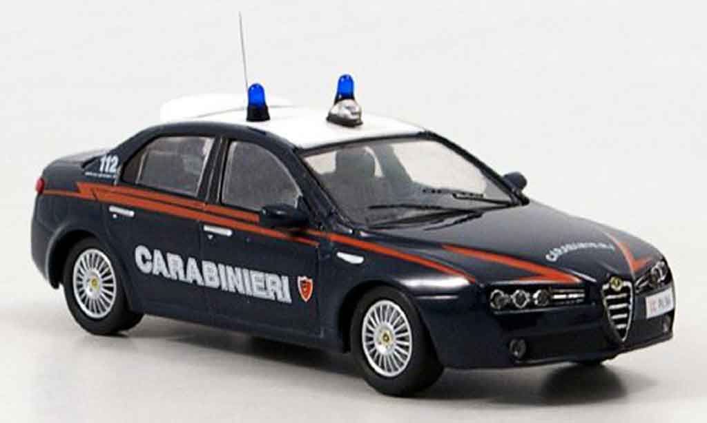 Alfa Romeo 159 1/43 M4 carabinieri 2007 modellino in miniatura