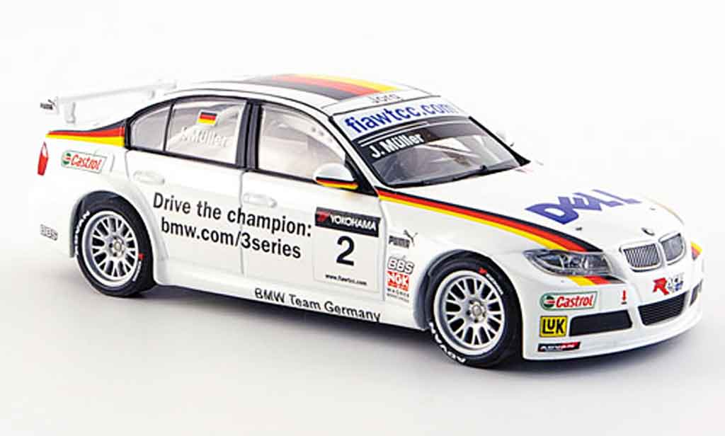 Bmw 320 WTCC 1/43 Minichamps WTCC Muller Team Germany WTCC 2007 modellino in miniatura