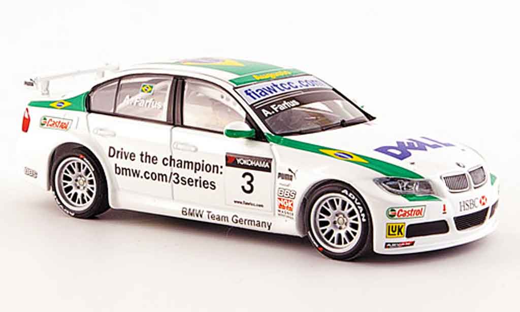 Bmw 320 WTCC 1/43 Minichamps WTCC Farfus Team Germany WTCC 2007 modellino in miniatura