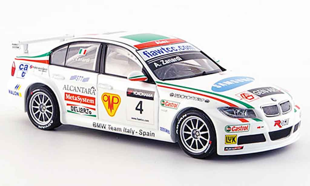 Bmw 320 WTCC 1/43 Minichamps WTCC Zanardi Team Italien Spanien WTCC 2007 modellino in miniatura