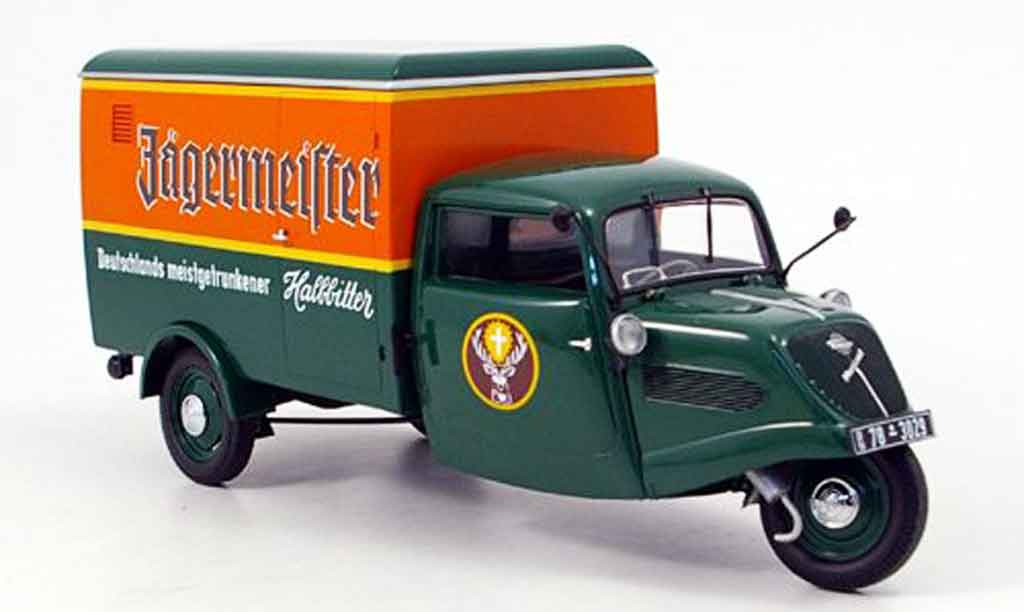 Tempo Hanseat 1/18 Minichamps kasten jagermeister linkslenker (lhd) 1952 modellino in miniatura