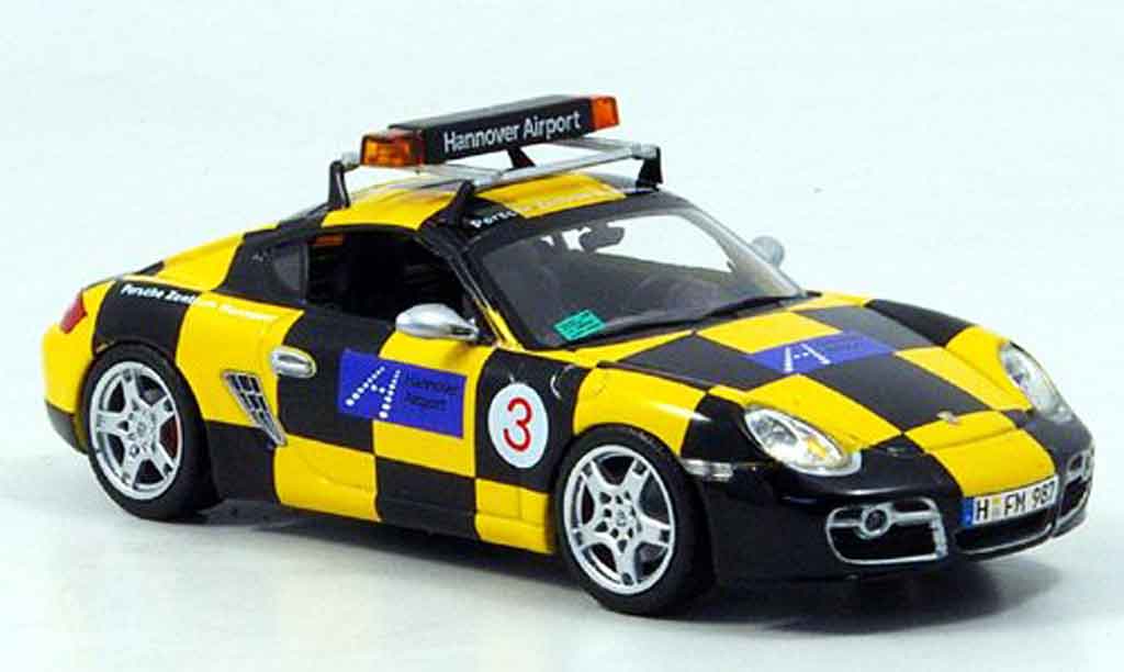 Porsche Cayman S 1/43 Minichamps S Follow Me Hannover Airport modellino in miniatura