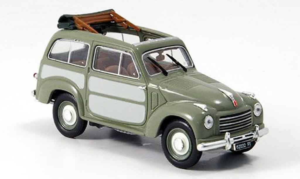 Fiat 500 1/43 Norev Belvedere grigio 1952 modellino in miniatura