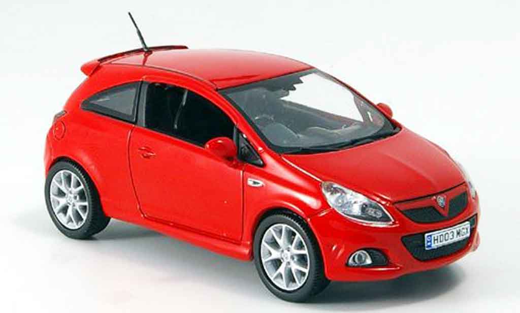Opel Corsa 1/43 Norev VXR rosso 2007 modellino in miniatura