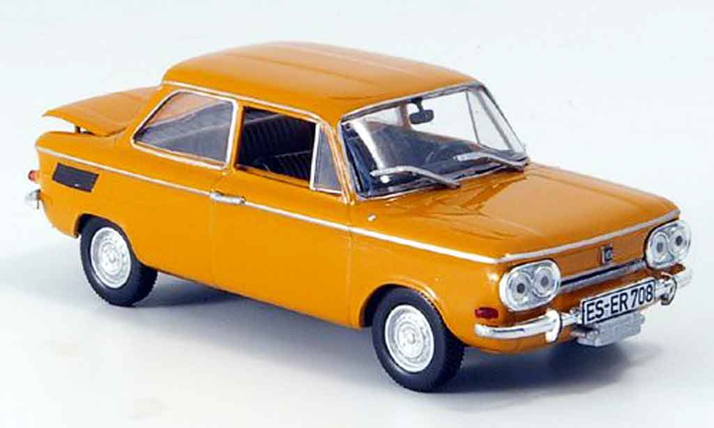 NSU TTS 1/43 Norev orange Targa 1968 modellino in miniatura
