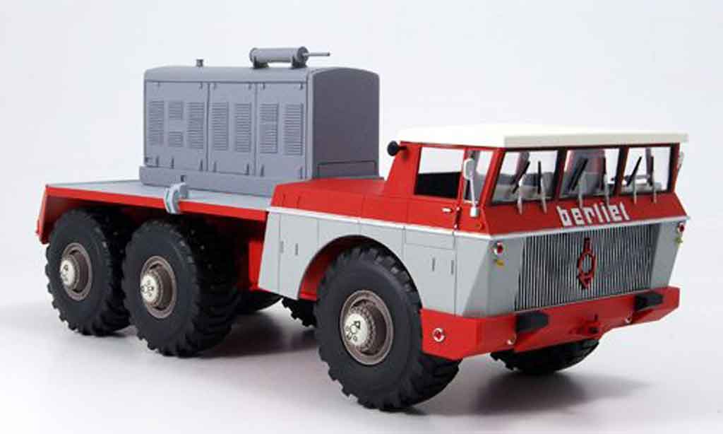 Berliet T100 1/43 Norev No.4 rosso grigio 1959 modellino in miniatura