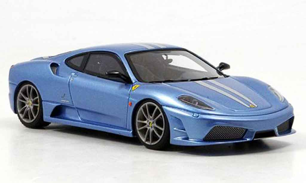 Ferrari F430 Scuderia 1/43 Look Smart Scuderia blu avec grigioen streifen modellino in miniatura