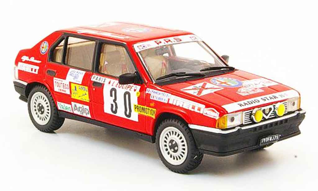 Alfa Romeo 33 1/43 Pego no.30 rallye monte carlo 1986 modellino in miniatura