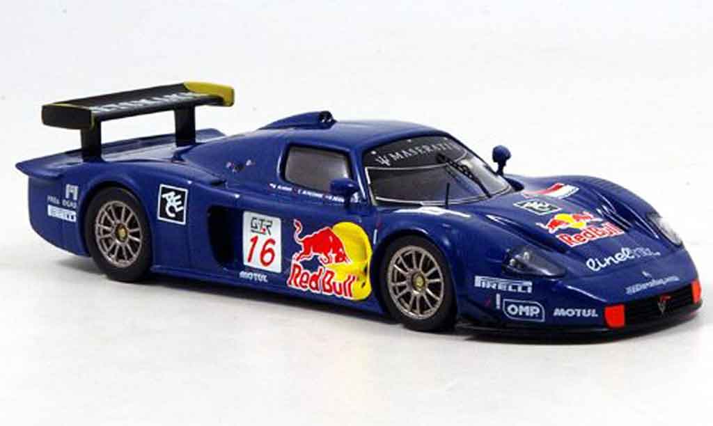 Maserati MC12 1/43 IXO no.16 red bull fia gt monza 2005 modellino in miniatura