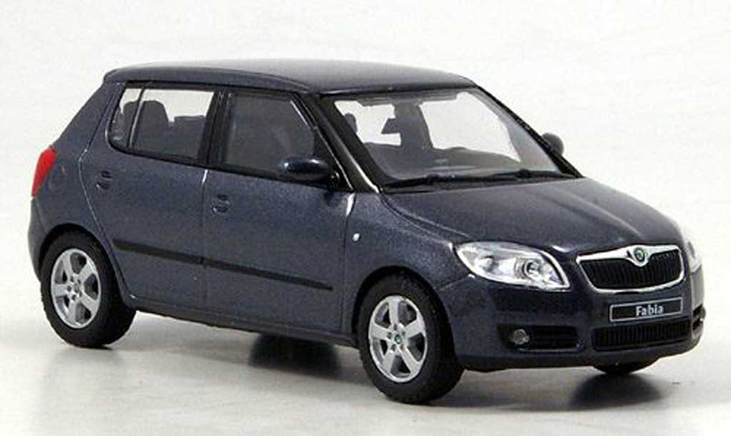 Skoda Fabia II 1/43 Abrex II anthrazit 2007 modellino in miniatura