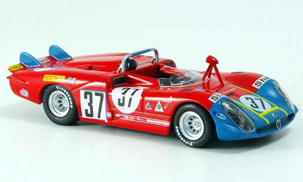 Alfa Romeo 33.3 1970 1/43 M4 1970 no.37 hezemans gregory 24h le mans modellino in miniatura