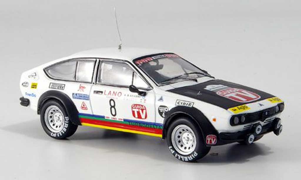 Alfa Romeo GT 2.0 1/43 M4 V 2.0 Alfetta 2000 turbodelta No.8 Rally Zypern 1980 modellino in miniatura