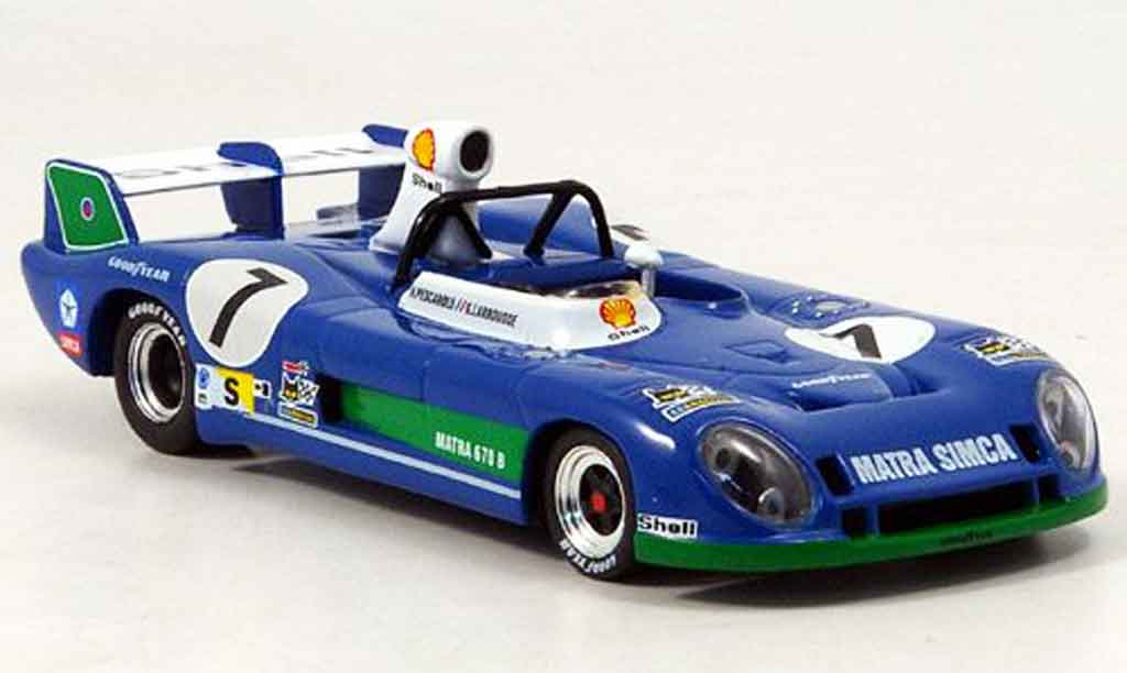 Matra MS670B 1/43 IXO No.7 Sieger Le Mans Pescarolo Larrousse 1974 modellino in miniatura