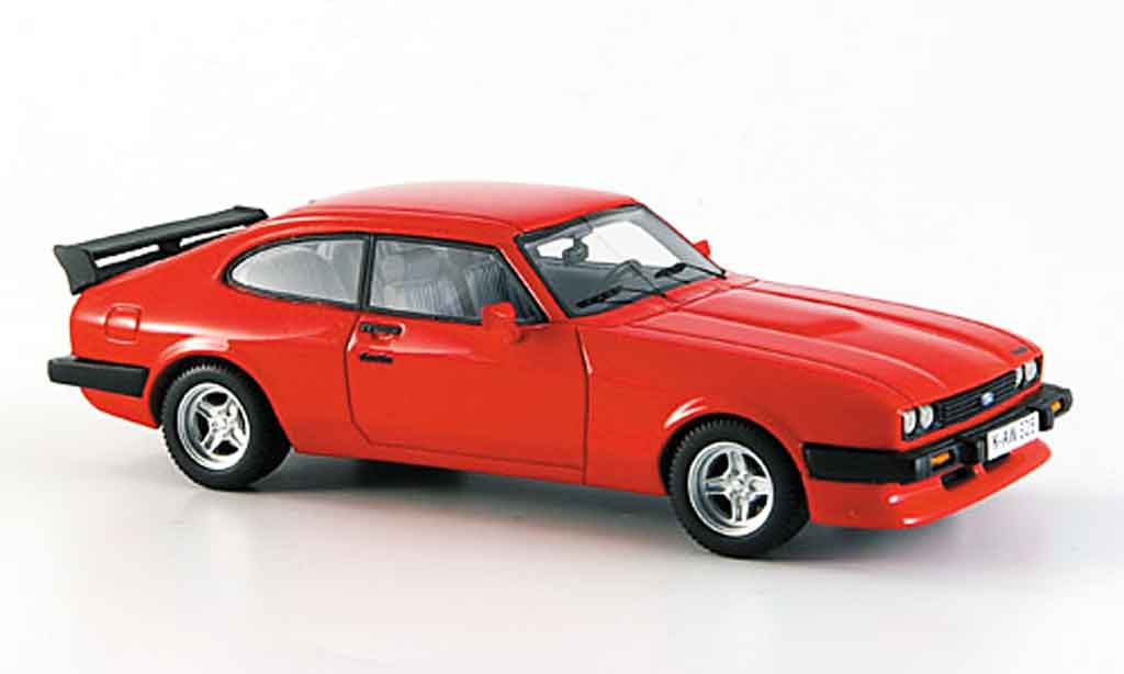 Ford Capri 1/43 Neo MK III Turbo rosso modellino in miniatura